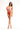 High-leg cutout swimsuit in contrasting pink and red
