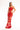 Stunning red crochet dress for bold beach fashion.